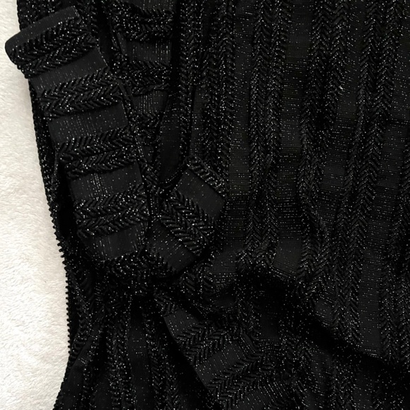 NWT Kabana Women's Black Cross Front Mini Dress 3/4 Sleeves Size Medium - Picture 8 of 10